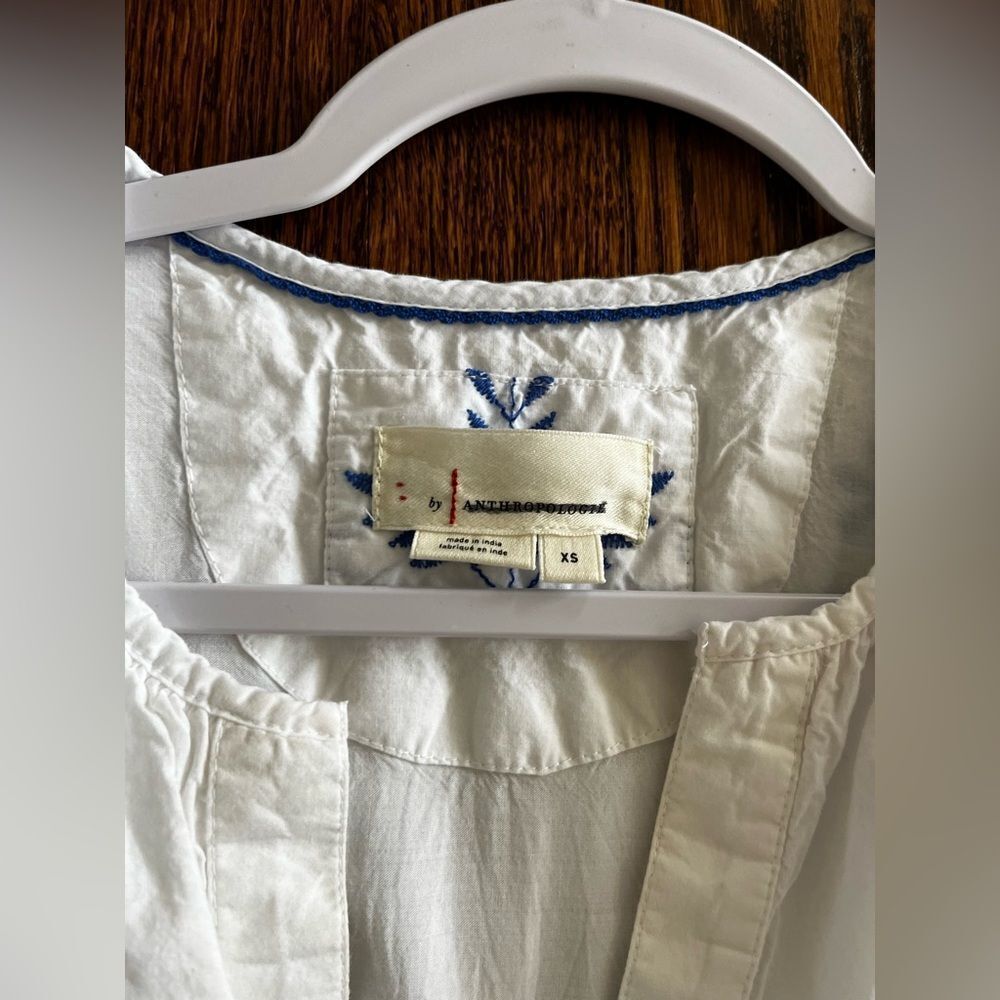 Anthropologie 
Somerset Eyelet Maxi White & Blue dress - Picture 6 of 6